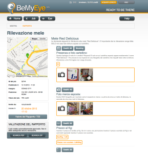 Schermata del sito www.bemyeye.com